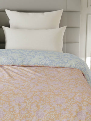 100% Cotton Double Reversible Comforter, 144 TC Printed, Lumina Floret Collection