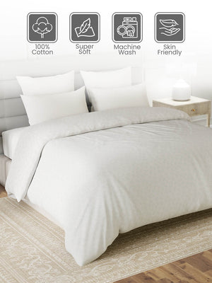 100% Cotton Double Reversible Comforter, 144 TC Printed, Lumina Floret Collection
