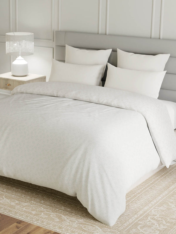 100% Cotton Double Reversible Comforter, 144 TC Printed, Lumina Floret Collection