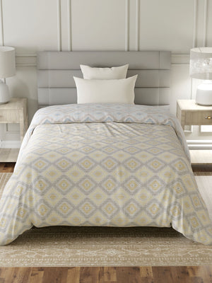 100% Cotton Single Reversible Comforter, 144 TC Printed, Lumina Floret Collection