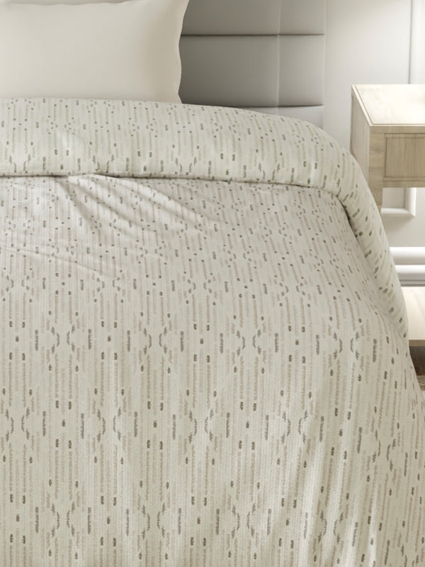 100% Cotton Single Reversible Comforter, 144 TC Printed, Lumina Floret Collection