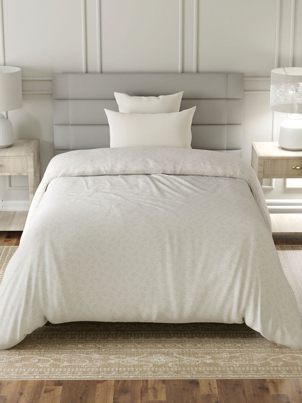 100% Cotton Single Reversible Comforter, 144 TC Printed, Lumina Floret Collection