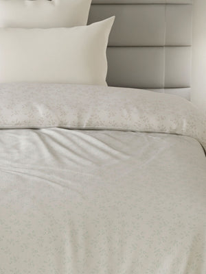 100% Cotton Single Reversible Comforter, 144 TC Printed, Lumina Floret Collection
