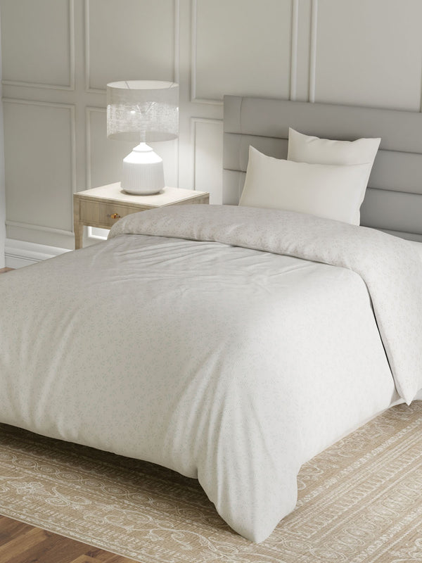 100% Cotton Single Reversible Comforter, 144 TC Printed, Lumina Floret Collection