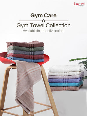 100% Cotton Gym Workout Towel, 380 GSM - Pack of 1
