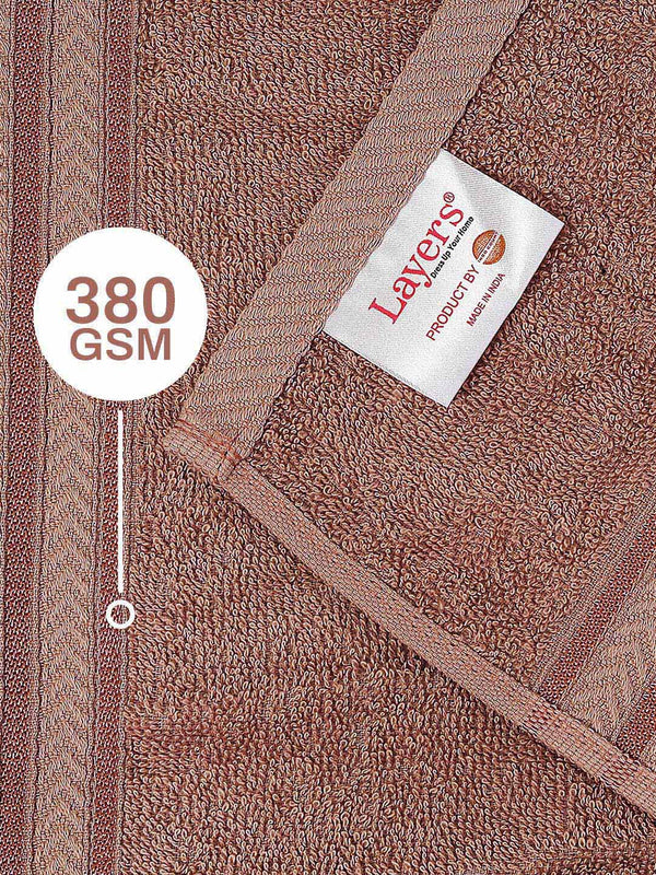 100% Cotton Gym Workout Towel, 380 GSM - Pack of 1