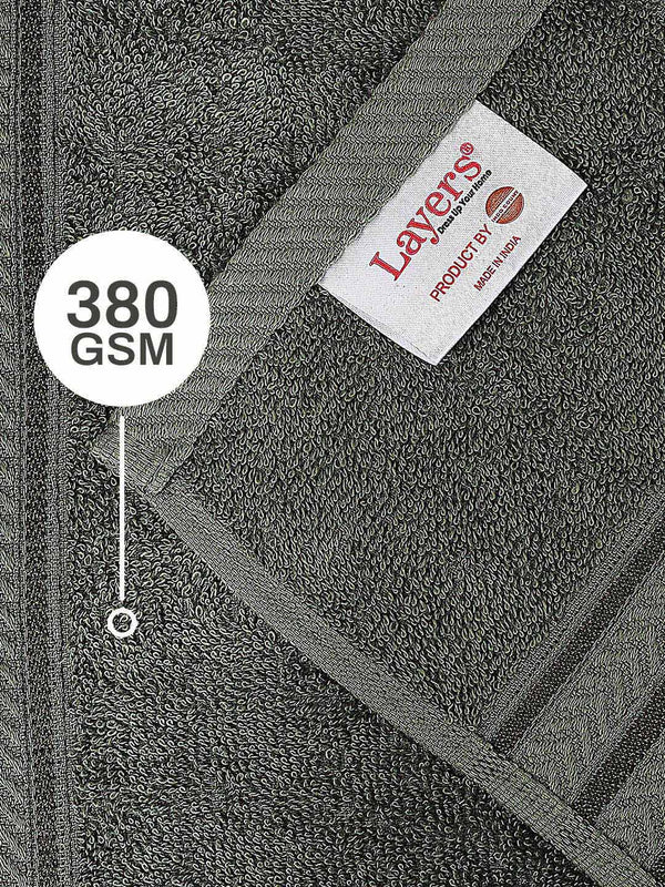 100% Cotton Gym Workout Towel, 380 GSM - Pack of 1