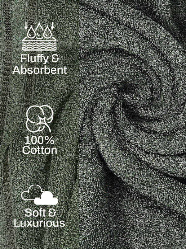 100% Cotton Gym Workout Towel, 380 GSM - Pack of 1
