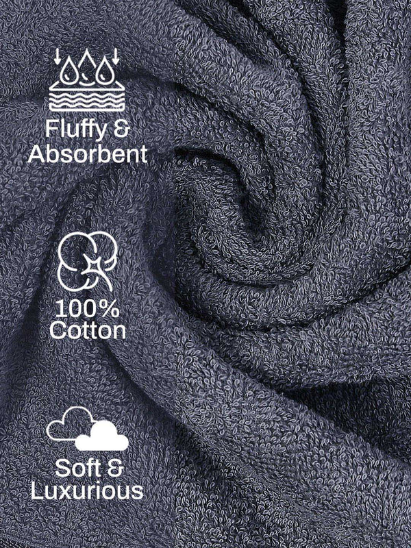 100% Cotton Gym Workout Towel, 380 GSM - Pack of 1