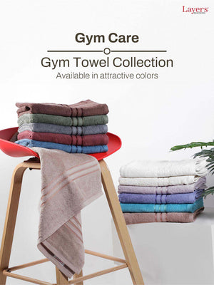 100% Cotton Gym Workout Towel, 380 GSM - Pack of 1