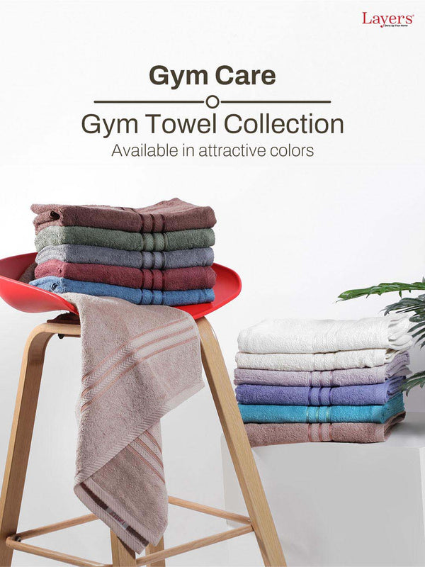 100% Cotton Gym Workout Towel, 380 GSM - Pack of 1