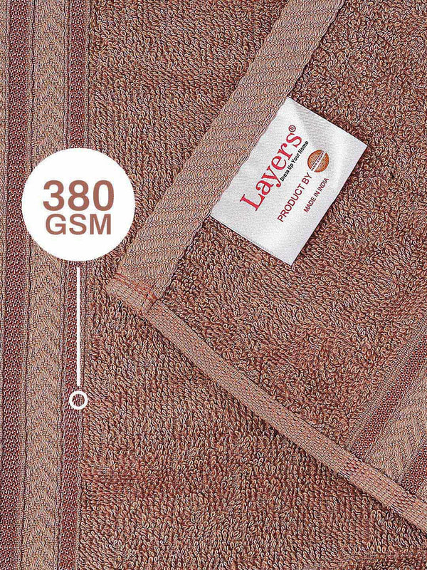 100% Cotton Bath Towel, 380 GSM, Pack of 1, True Care Collection