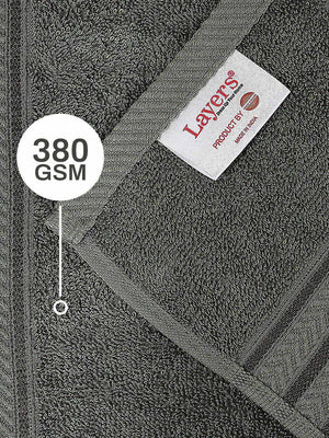 100% Cotton Bath Towel, 380 GSM, Pack of 1, True Care Collection
