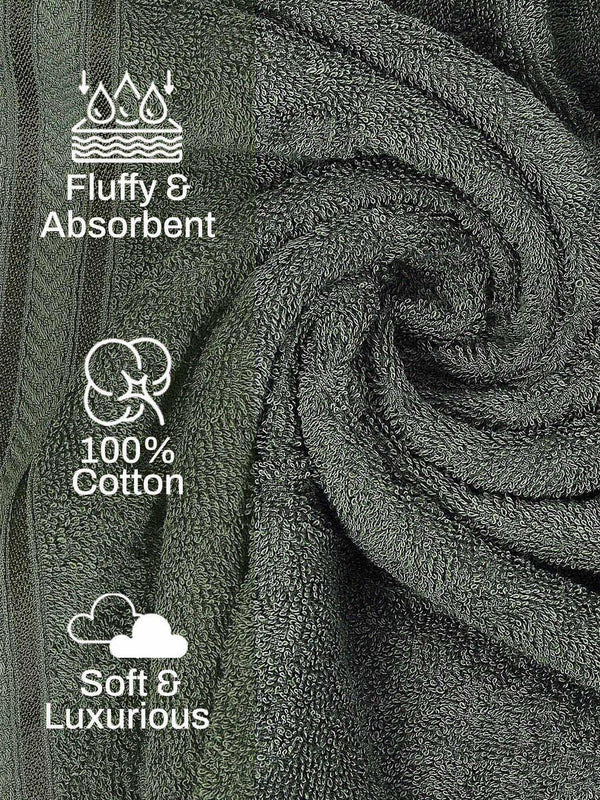 100% Cotton Bath Towel, 380 GSM, Pack of 1, True Care Collection