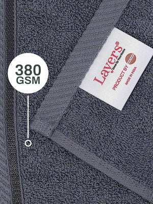 100% Cotton Bath Towel, 380 GSM, Pack of 1, True Care Collection