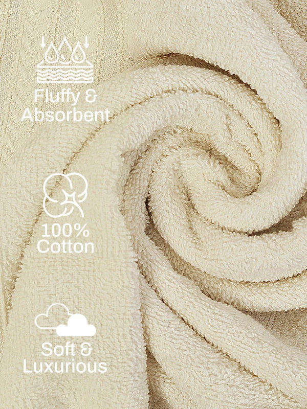 100% Cotton Bath Towel, 380 GSM, Pack of 1, True Care Collection
