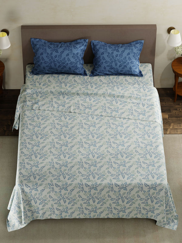 100% Cotton King Bedsheet Set, 120 TC Printed, Forever Collection