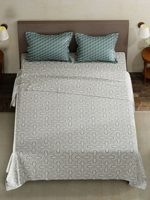 100% Cotton King Bedsheet Set, 120 TC Printed, Forever Collection