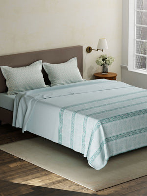 100% Cotton King Bedsheet Set, 120 TC Printed, Forever Collection