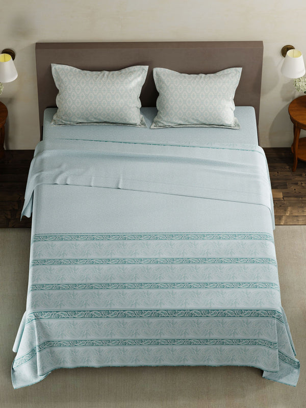 100% Cotton King Bedsheet Set, 120 TC Printed, Forever Collection