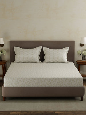 100% Cotton Double Bedsheet Set, 120 TC Printed, Forever Collection