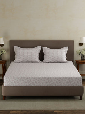 100% Cotton Double Bedsheet Set, 120 TC Printed, Forever Collection