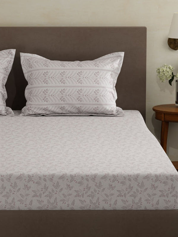 100% Cotton Double Bedsheet Set, 120 TC Printed, Forever Collection