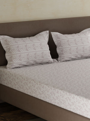 100% Cotton Double Bedsheet Set, 120 TC Printed, Forever Collection