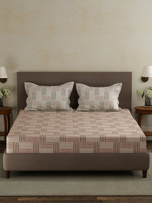 100% Cotton Double Bedsheet Set, 120 TC Printed, Forever Collection