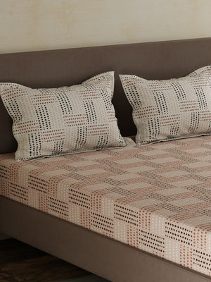 100% Cotton Double Bedsheet Set, 120 TC Printed, Forever Collection