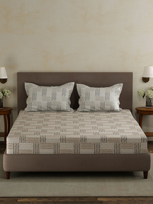 100% Cotton Double Bedsheet Set, 120 TC Printed, Forever Collection
