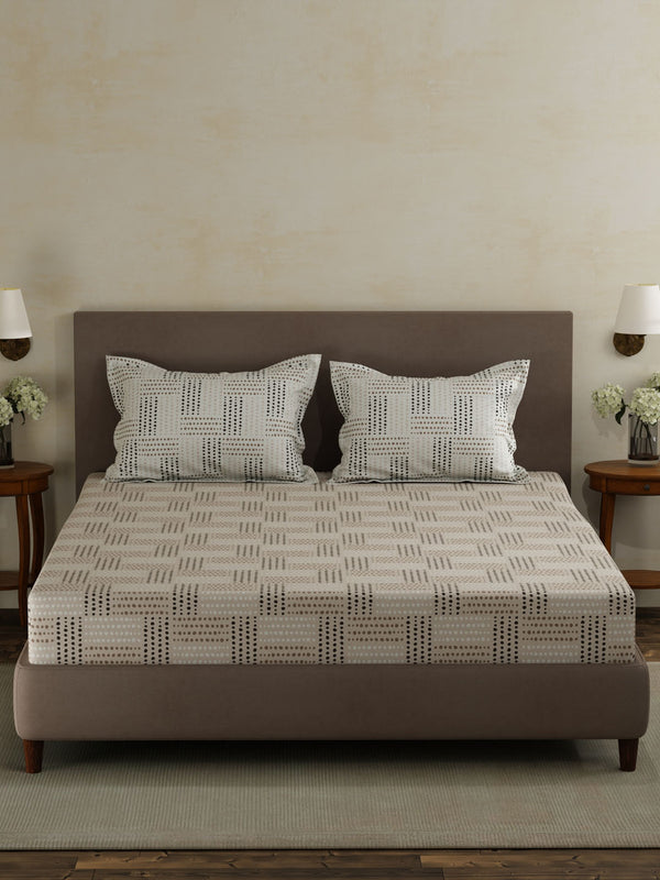 100% Cotton Double Bedsheet Set, 120 TC Printed, Forever Collection