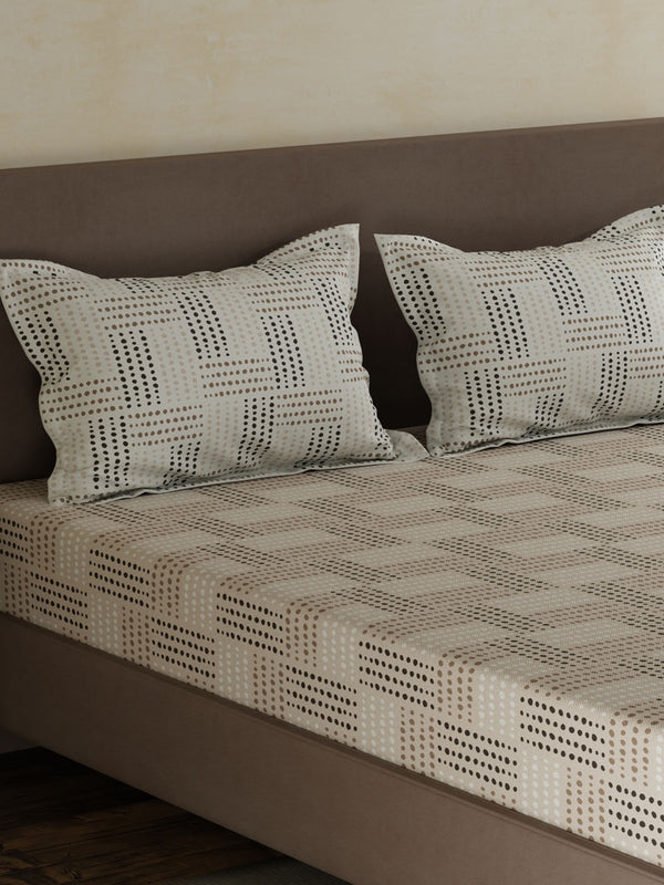 100% Cotton Double Bedsheet Set, 120 TC Printed, Forever Collection