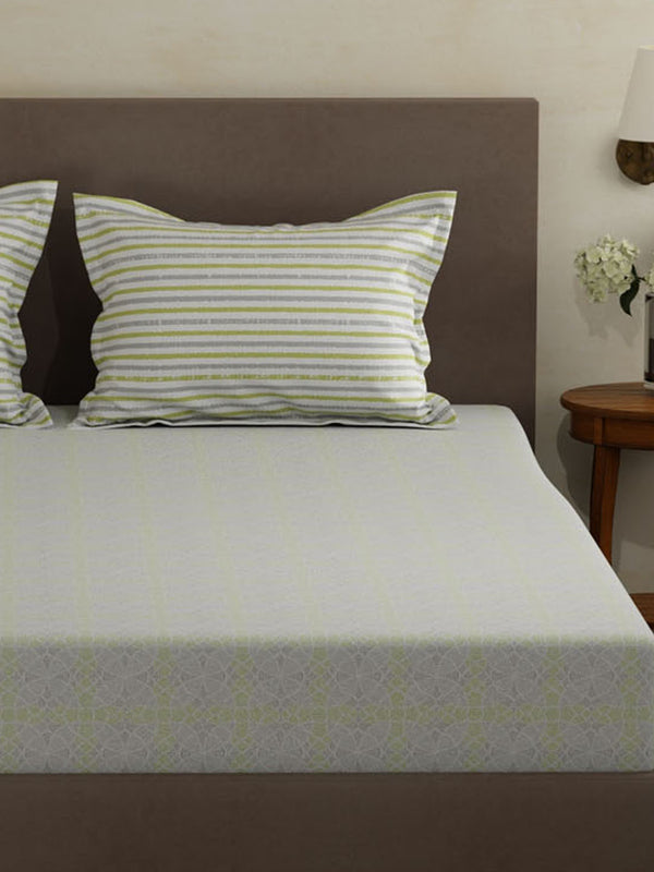 100% Cotton Double Bedsheet Set, 120 TC Printed, Forever Collection