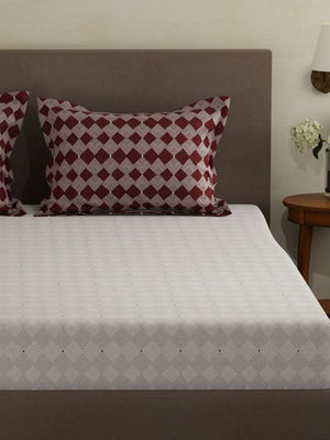 100% Cotton Double Bedsheet Set, 120 TC Printed, Forever Collection
