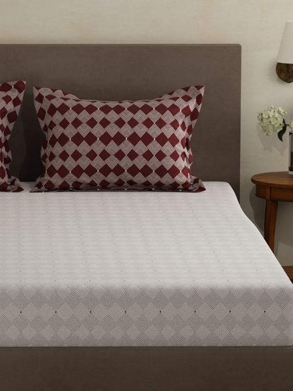 100% Cotton Double Bedsheet Set, 120 TC Printed, Forever Collection