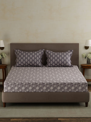 100% Cotton Double Bedsheet Set, 120 TC Printed, Forever Collection