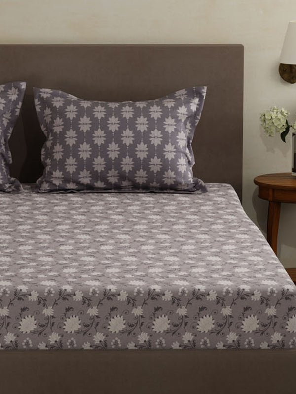 100% Cotton Double Bedsheet Set, 120 TC Printed, Forever Collection