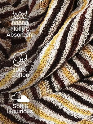 100% Cotton Bath Towel, 500 GSM, Pack of 1, Satrangi Collection