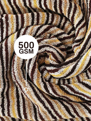 100% Cotton Bath Towel, 500 GSM, Pack of 1, Satrangi Collection