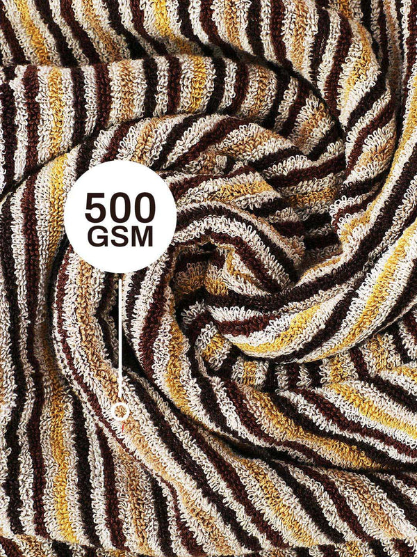 100% Cotton Bath Towel, 500 GSM, Pack of 1, Satrangi Collection