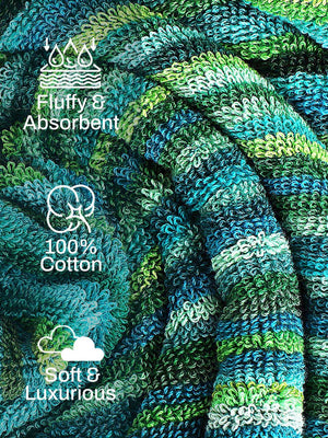100% Cotton Bath Towel, 500 GSM, Pack of 1, Satrangi Collection