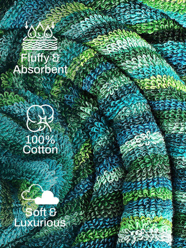 100% Cotton Bath Towel, 500 GSM, Pack of 1, Satrangi Collection