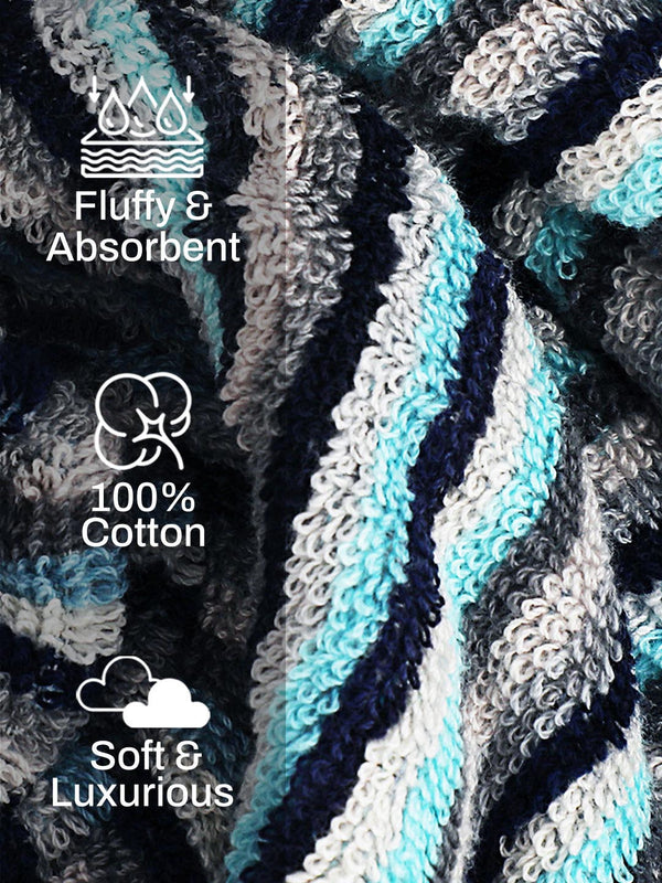 100% Cotton Bath Towel, 500 GSM, Pack of 1, Satrangi Collection