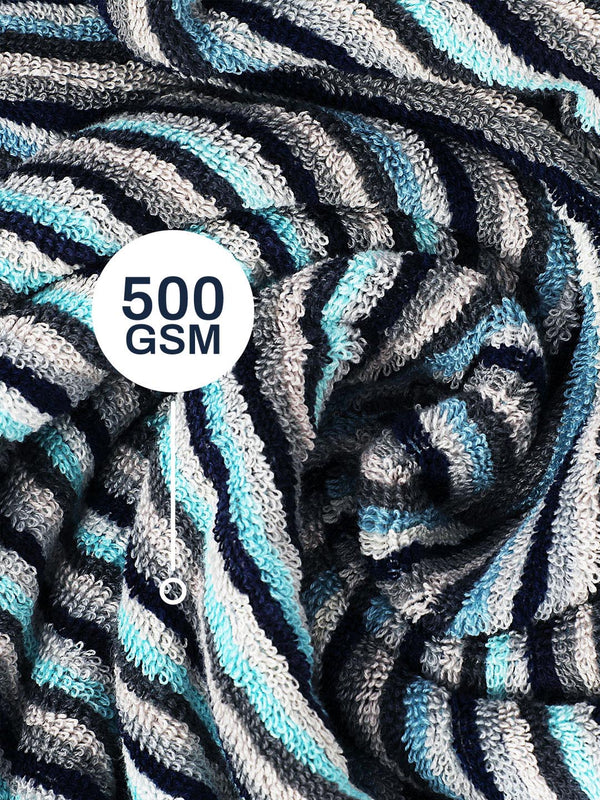 100% Cotton Bath Towel, 500 GSM, Pack of 1, Satrangi Collection