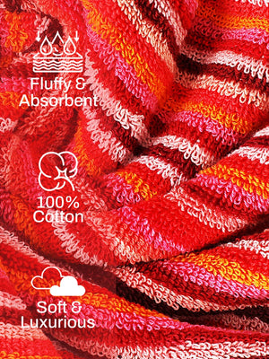 100% Cotton Bath Towel, 500 GSM, Pack of 1, Satrangi Collection