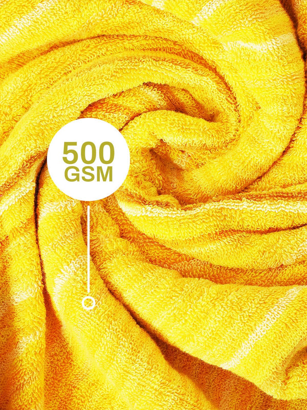 100% Cotton Bath Towel, 500 GSM, Pack of 1, Satrangi Collection