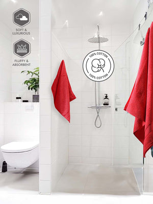 100% Cotton Towel Combo, 380 GSM, Jashn Collection (1 Bath Towel & 2 Hand Towels)