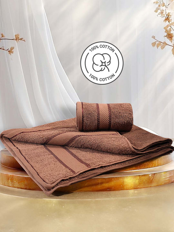 100% Cotton Towel Combo, 380 GSM, Jashn Collection (1 Bath Towel & 2 Hand Towels)