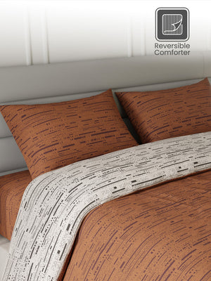 100% Cotton King Bedding Set, 144 TC Printed, Lumina Floret Collection